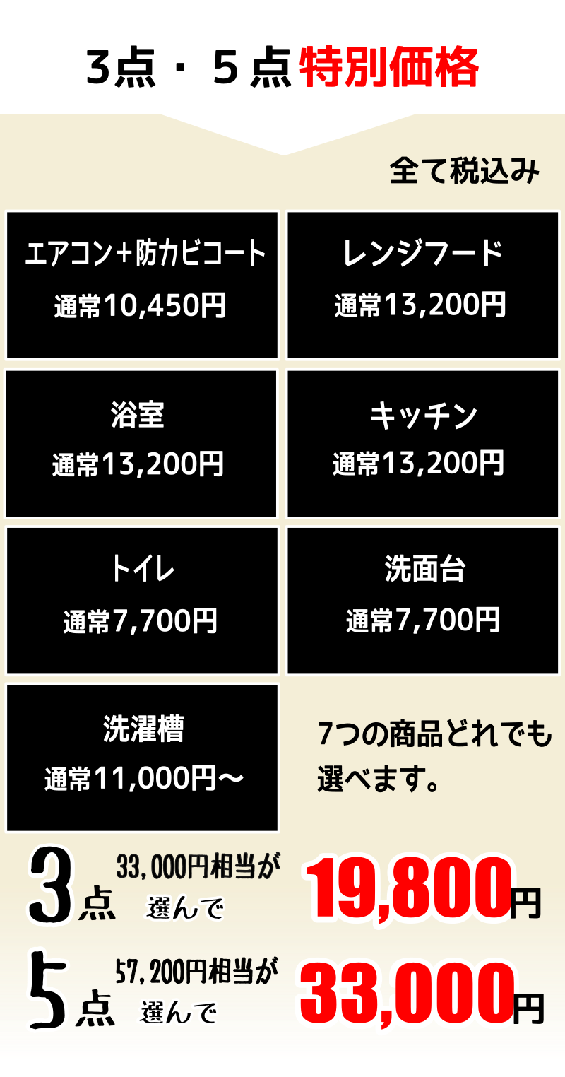 1-4月期間限定ハウスクリーニングセット